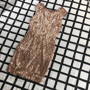 NWT Forever 21 Gold Sparkle Dress
